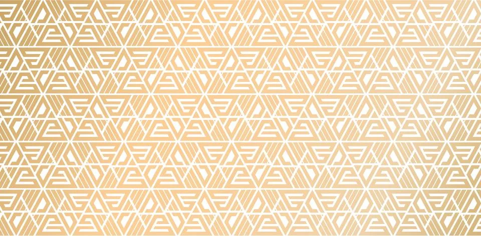 Geometric pattern Futuristic golden background Stock Illustration