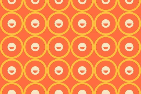 Geometric Pattern Geometric Background Circle Shapes and Designs Orange Colors 库存插图