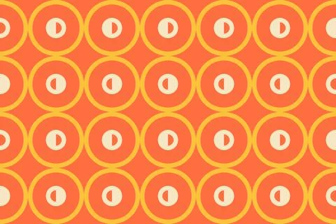 Geometric Pattern Geometric Background Circle Shapes and Designs Orange Colors Stockillustratie