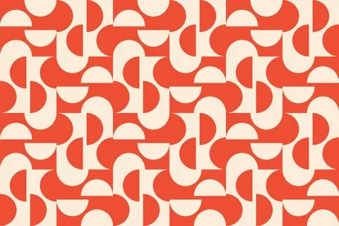 Geometric Pattern Geometric Background Circle Shapes and Designs Orange Colors Illustrazione stock