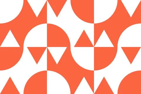 Geometric Pattern Geometric Background Circle Shapes and Designs Orange Colors Stock-Illustration
