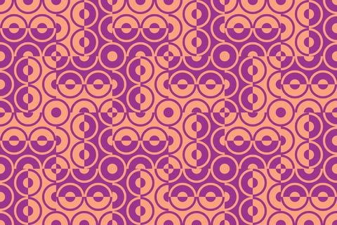 Geometric Pattern Geometric Background Circle Shapes and Designs Orange Colors イラスト素材