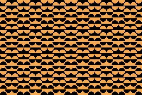 Geometric Pattern Geometric Background Circle Shapes and Designs Orange Colors Stockillustratie