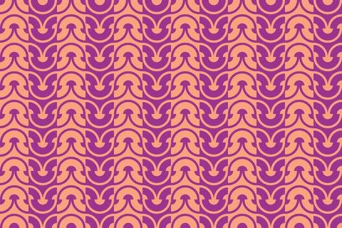 Geometric Pattern Geometric Background Circle Shapes and Designs Orange Colors Illustrazione stock