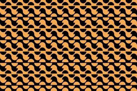 Geometric Pattern Geometric Background Circle Shapes and Designs Orange Colors Stockillustratie