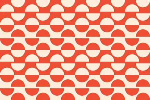 Geometric Pattern Geometric Background Circle Shapes and Designs Orange Colors Illustrazione stock