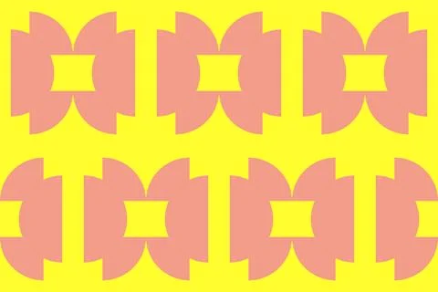 Geometric Pattern Geometric Background Circle Shapes and Designs Orange Colors Illustrazione stock