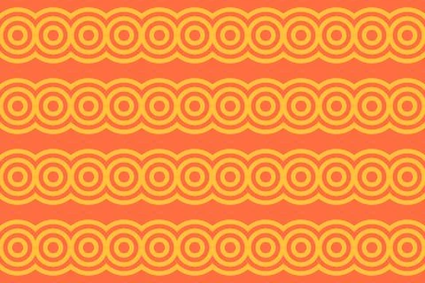 Geometric Pattern Geometric Background Circle Shapes and Designs Orange Colors 스톡 일러스트