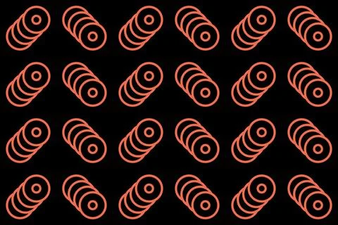 Geometric Pattern Geometric Background Circle Shapes and Designs Orange Colors Stock Illustration