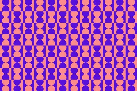 Geometric Pattern Geometric Background Circle Shapes and Designs Orange Colors 库存插图