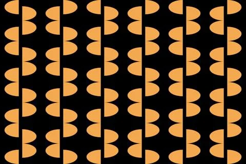 Geometric Pattern Geometric Background Circle Shapes and Designs Orange Colors Illustrazione stock