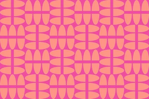 Geometric Pattern Geometric Background Circle Shapes and Designs Orange Colors Illustrazione stock