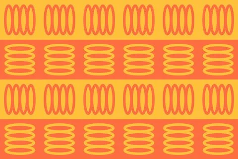 Geometric Pattern Geometric Background Circle Shapes and Designs Orange Colors Illustrazione stock