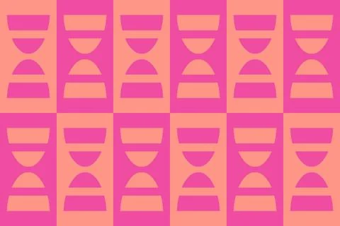 Geometric Pattern Geometric Background Circle Shapes and Designs Orange Colors Stockillustratie