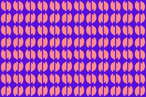 Geometric Pattern Geometric Background Circle Shapes and Designs Orange Colors 库存插图