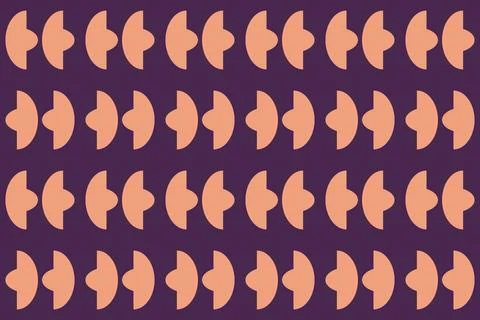 Geometric Pattern Geometric Background Circle Shapes and Designs Orange Colors Stockillustratie