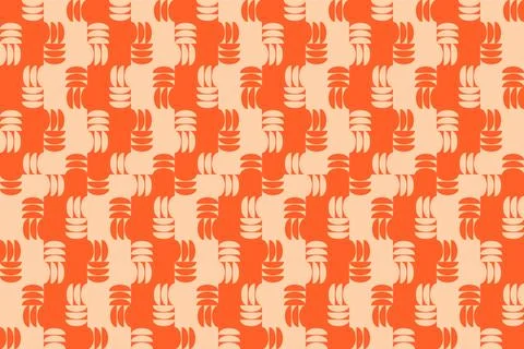 Geometric Pattern Geometric Background Circle Shapes and Designs Orange Colors Stock Illustration