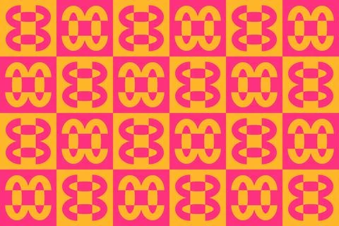 Geometric Pattern Geometric Background Circle Shapes and Designs Orange Colors Illustrazione stock
