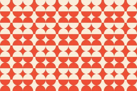 Geometric Pattern Geometric Background Circle Shapes and Designs Orange Colors Stock Illustration