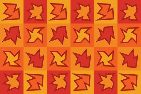 Geometric Pattern Geometric Background Triangle Shapes and Designs Orange Colors 库存插图