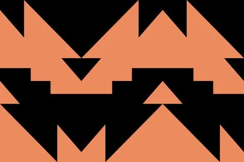 Geometric Pattern Geometric Background Triangle Shapes and Designs Orange Colors イラスト素材