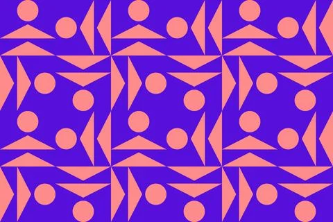 Geometric Pattern Geometric Background Triangle Shapes and Designs Orange Colors 스톡 일러스트