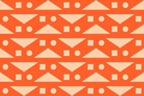 Geometric Pattern Geometric Background Triangle Shapes and Designs Orange Colors 스톡 일러스트