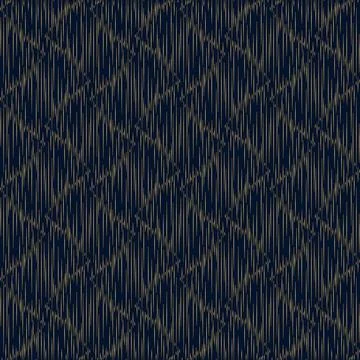 Geometric pattern. Gold on dark blue background Illustrazione stock
