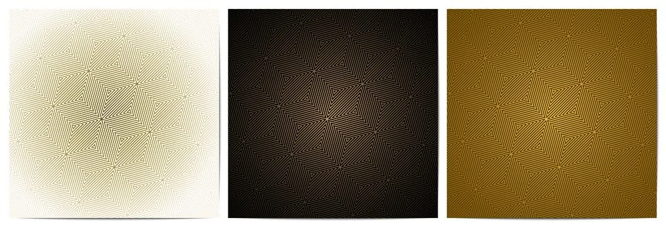 Geometric pattern with gold triangle lines polygonal shape Stock Illustration