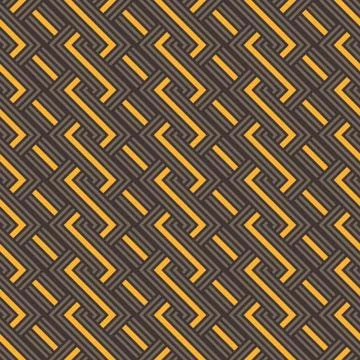 Geometric pattern with golden and brown lines Stock-Illustration