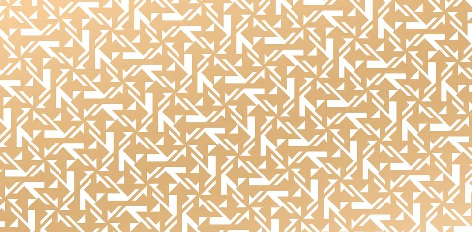 Geometric Pattern golden colors Stock Illustration
