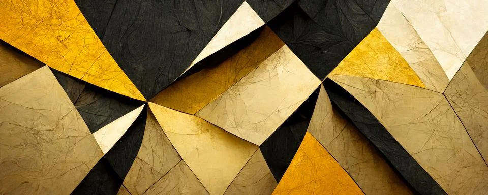 Geometric pattern of golden cubes abstract illustration 스톡 일러스트