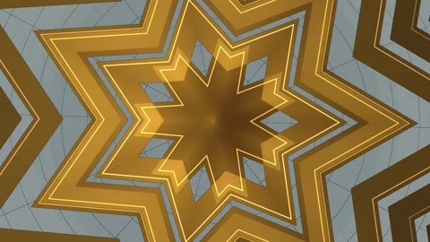 Geometric pattern with golden lines on dark background Stock Footage 340342241