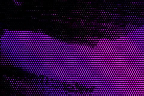 Geometric pattern with gradient on black background. Abstract design texture. Stock Illustration