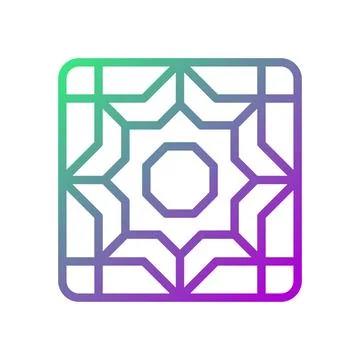 Geometric Pattern with Gradient Color Design Stockillustratie