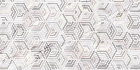 Geometric pattern gray background with marble texture Stock Illustration