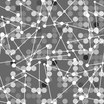 Geometric pattern of gray circle and triangle 库存插图