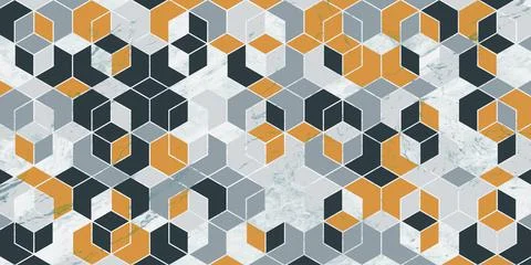 Geometric pattern with gray grunge background Illustrazione stock