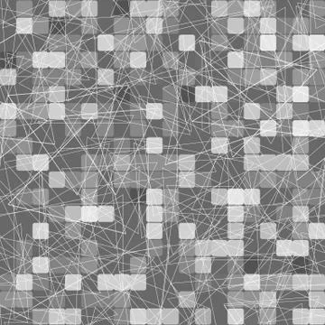 Geometric pattern of gray squares and triangles 스톡 일러스트