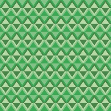 Geometric pattern with green diamonds Stock Illustration