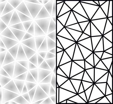 Geometric pattern grid in black and white with digital art line art geometric イラスト素材