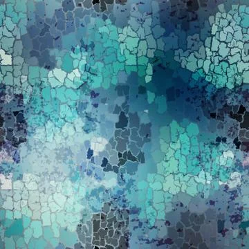 Geometric pattern with grunge effect. Illustrazione stock