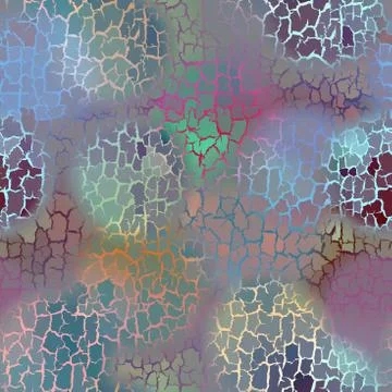 Geometric pattern with grunge effect. Stock Illustration