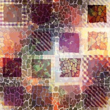 Geometric pattern with grunge effect. イラスト素材