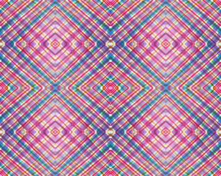 Geometric pattern. Hand drawing watercolor. Intersection strips Illustrazione stock