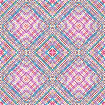 Geometric pattern. Hand drawing watercolor. Intersection strips Stock Illustration