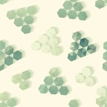 Geometric pattern of hexagon triangle 스톡 일러스트