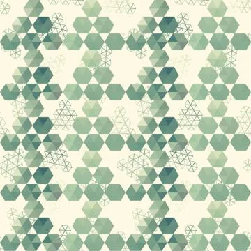 Geometric pattern of hexagon triangle 스톡 일러스트