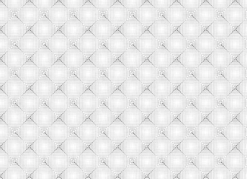 Geometric pattern with hexagonal grid and intricate line design Illustrazione stock