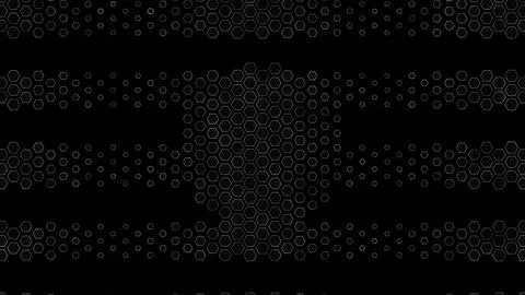 Geometric pattern of hexagons on a dark background Illustrazione stock